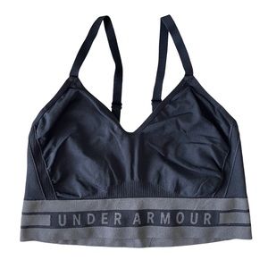 Under Armour compression sports bra, black. (XL)